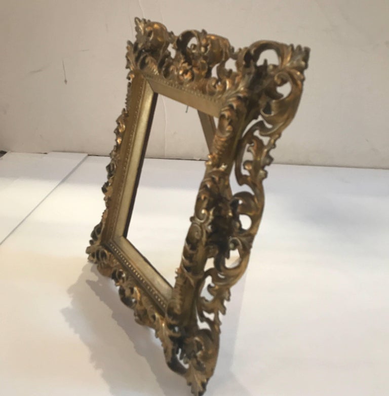 Ornate Italian Giltwood Frame For Sale at 1stDibs
