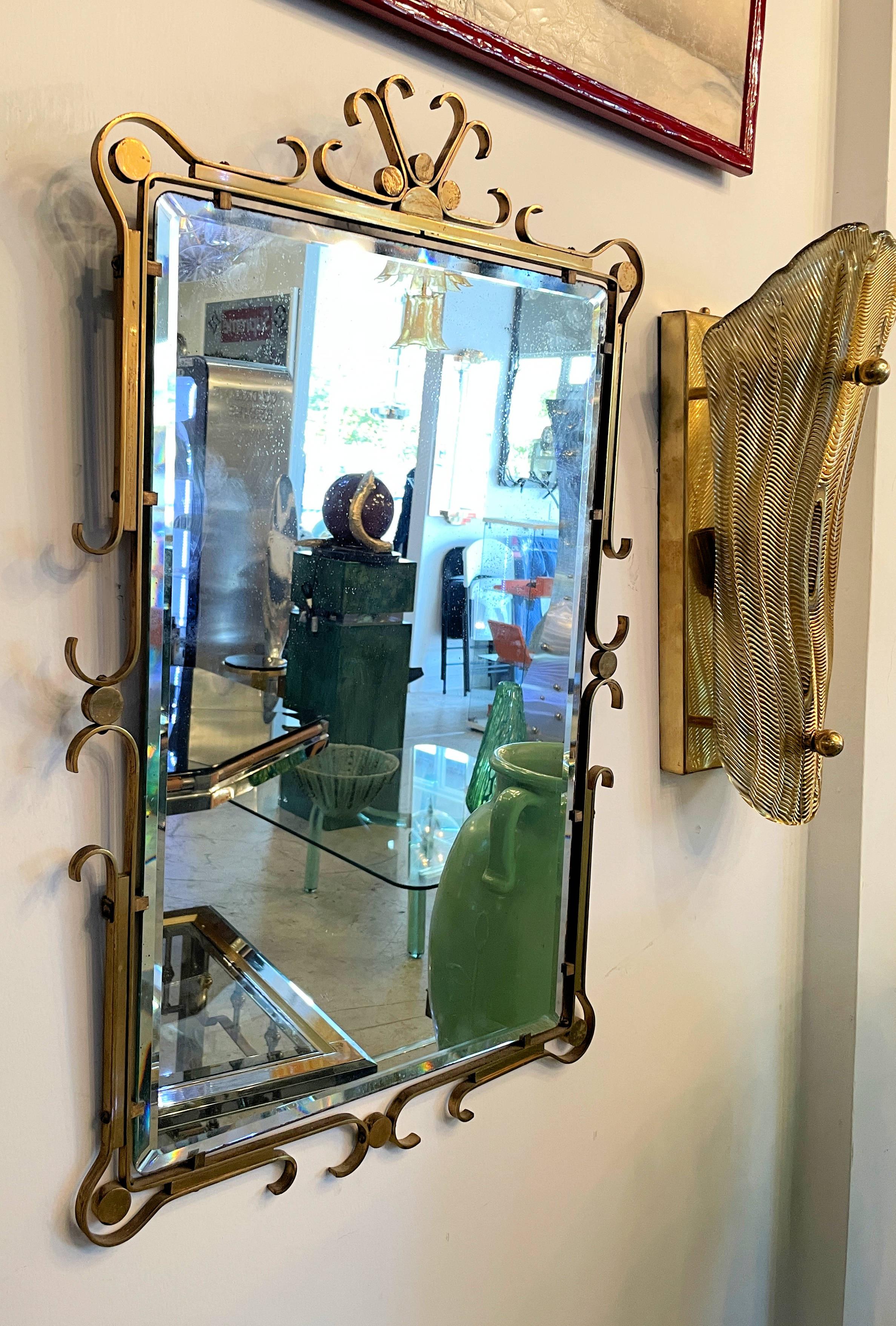italian brass mirror