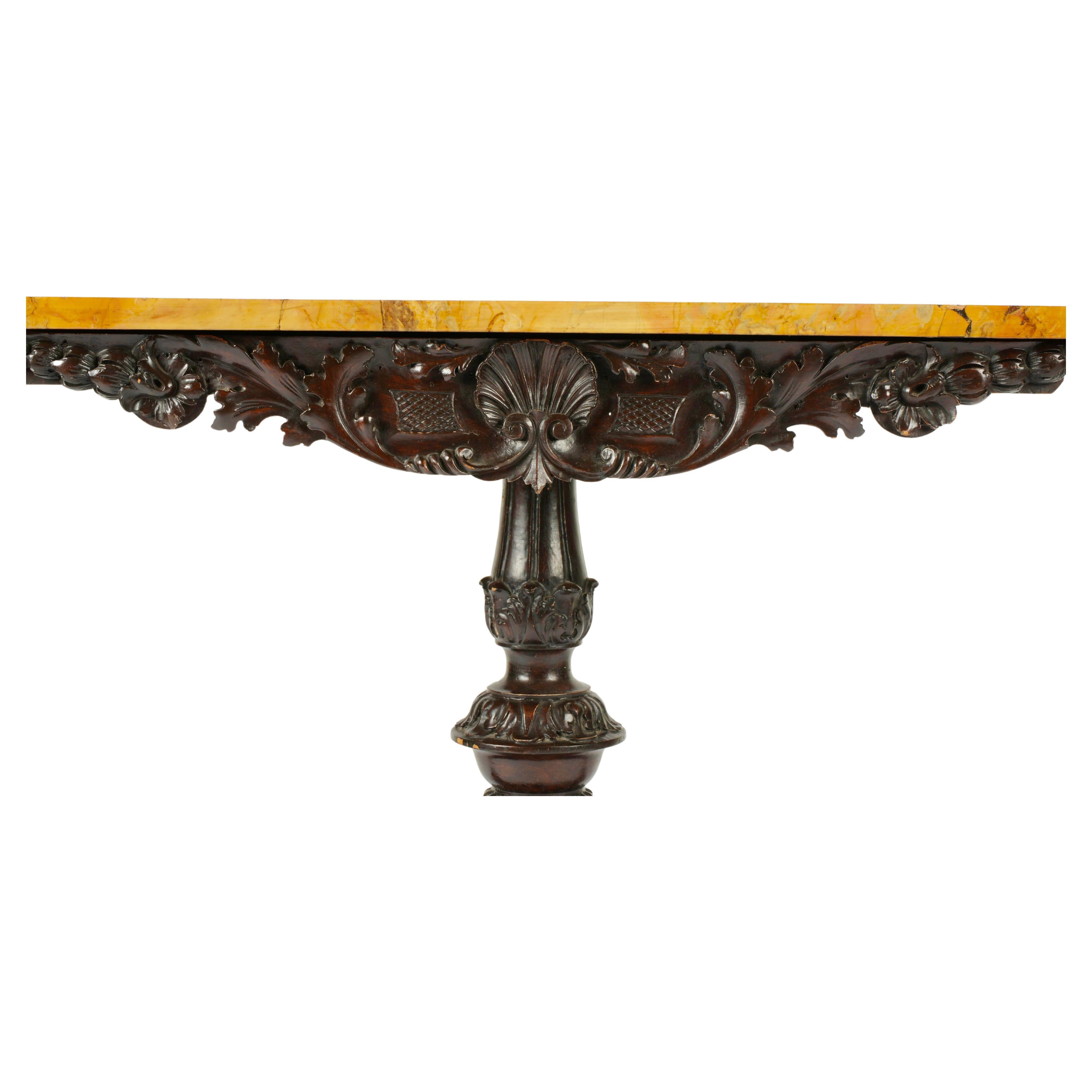 Mesa de juego ornamentada con tapa de mármol italiano Pietra DURA en Bueno estado para la venta en Bradenton, FL