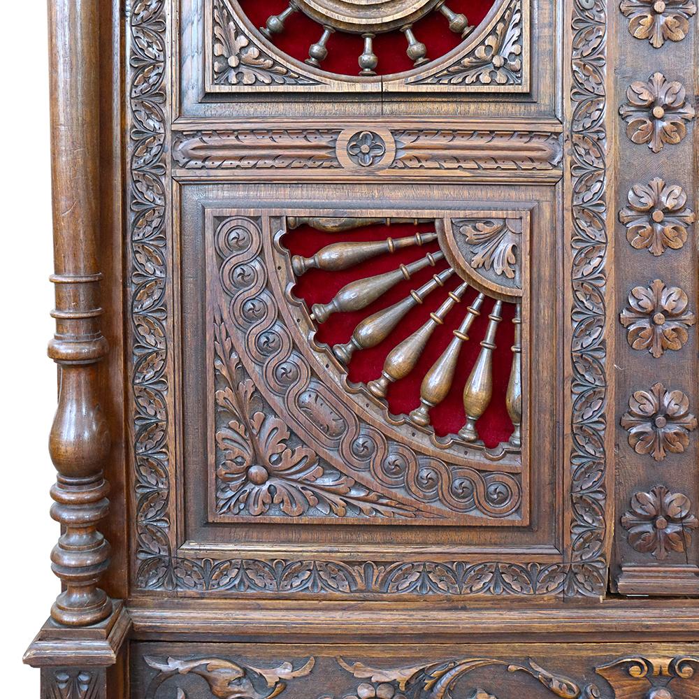 19th Century Ornate Low Country Armoire For Sale