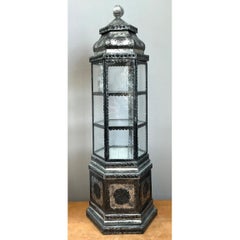 Ornate Metal and Glass Showcase