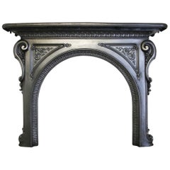 Ornate Mid-19th Century Victorian Cast Iron Fire Surround