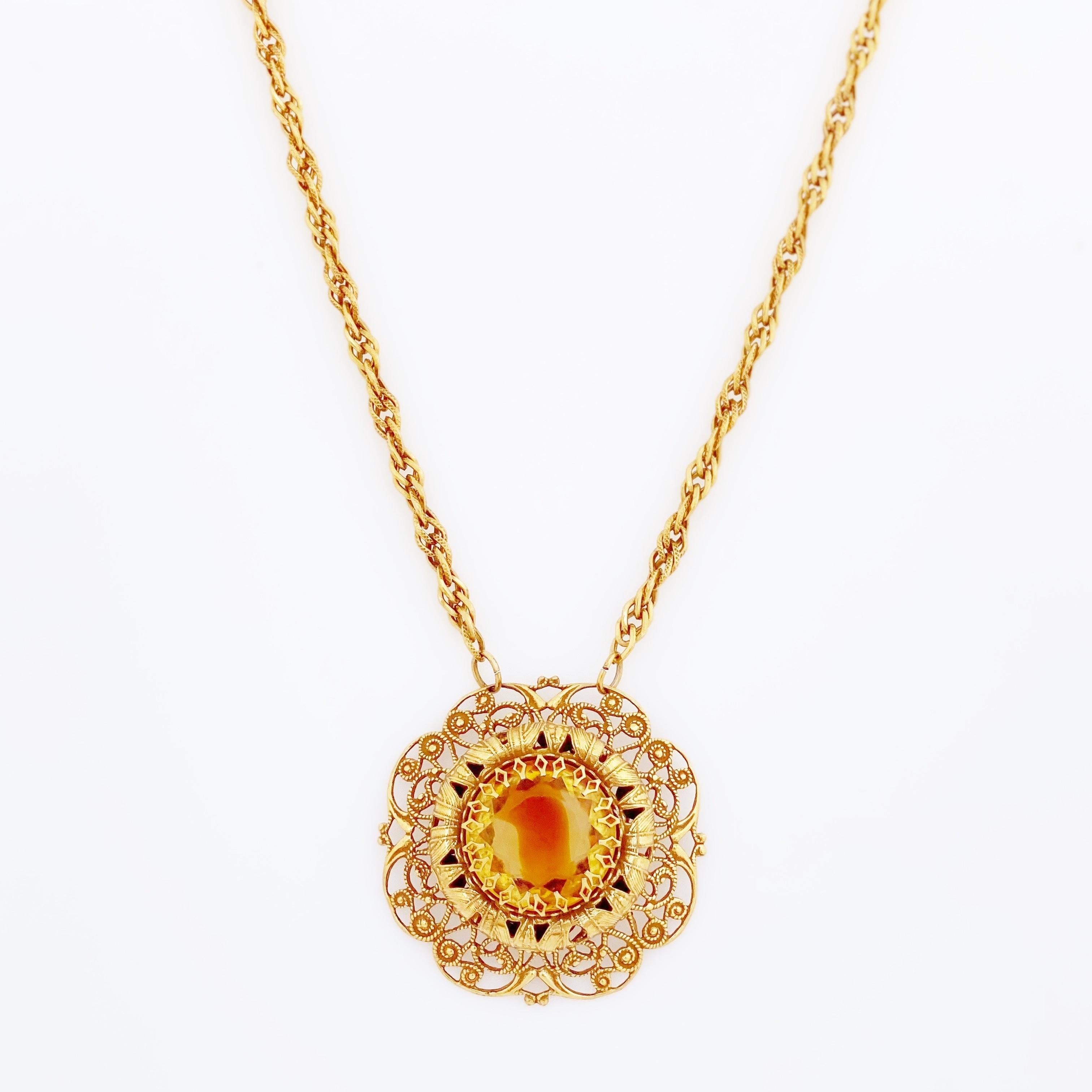 medallion necklaces 1960s