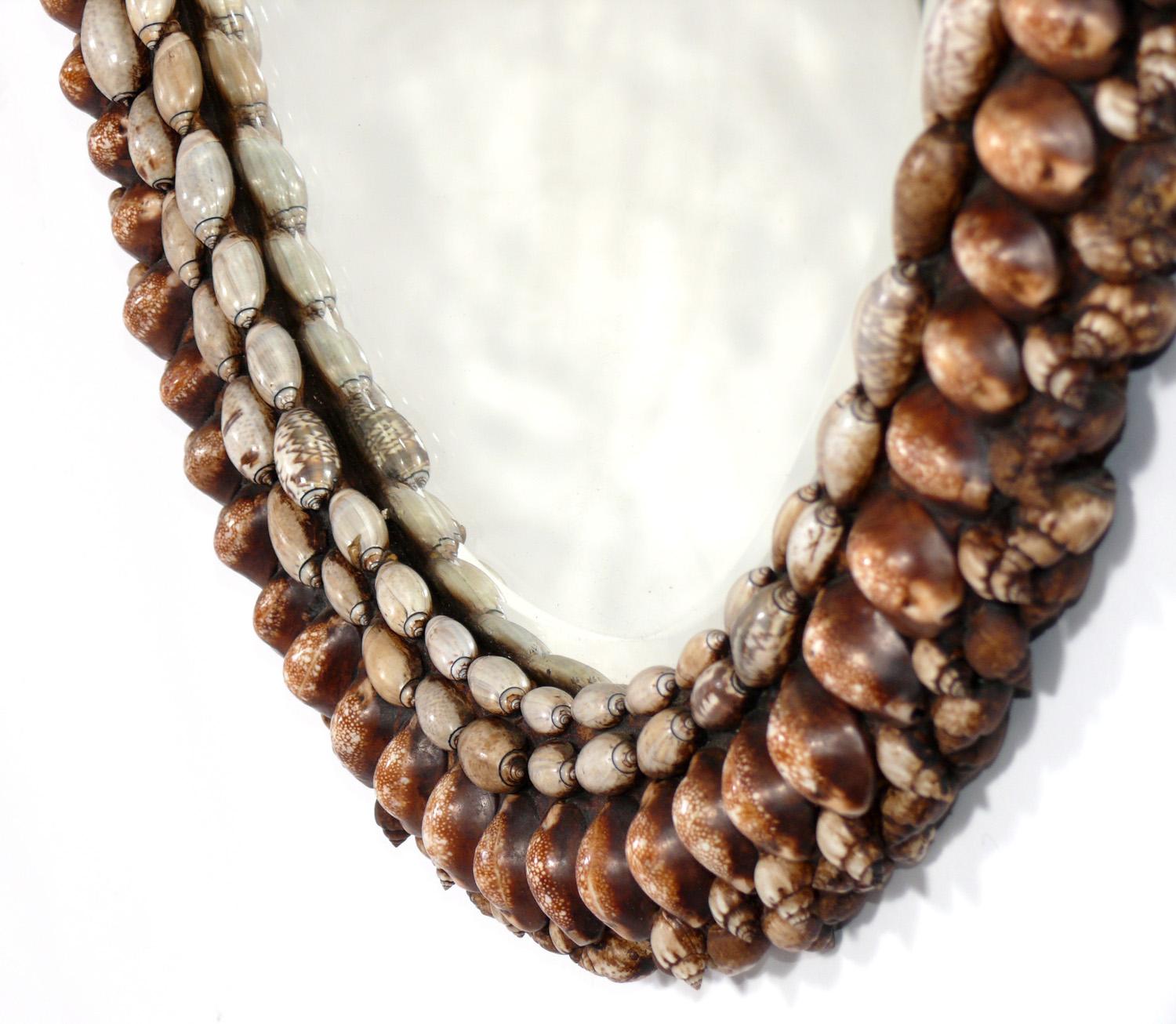 American Ornate Seashell Mirror 33