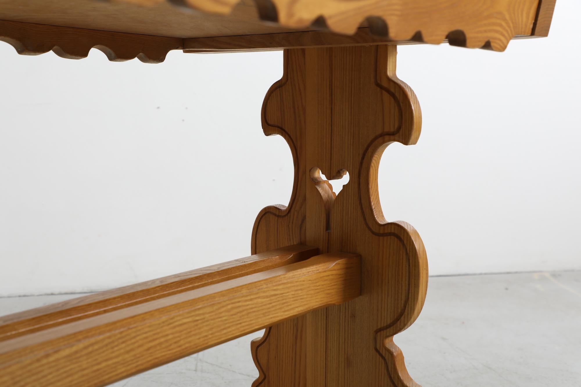 Ornate Tyrolean Pine Table 8