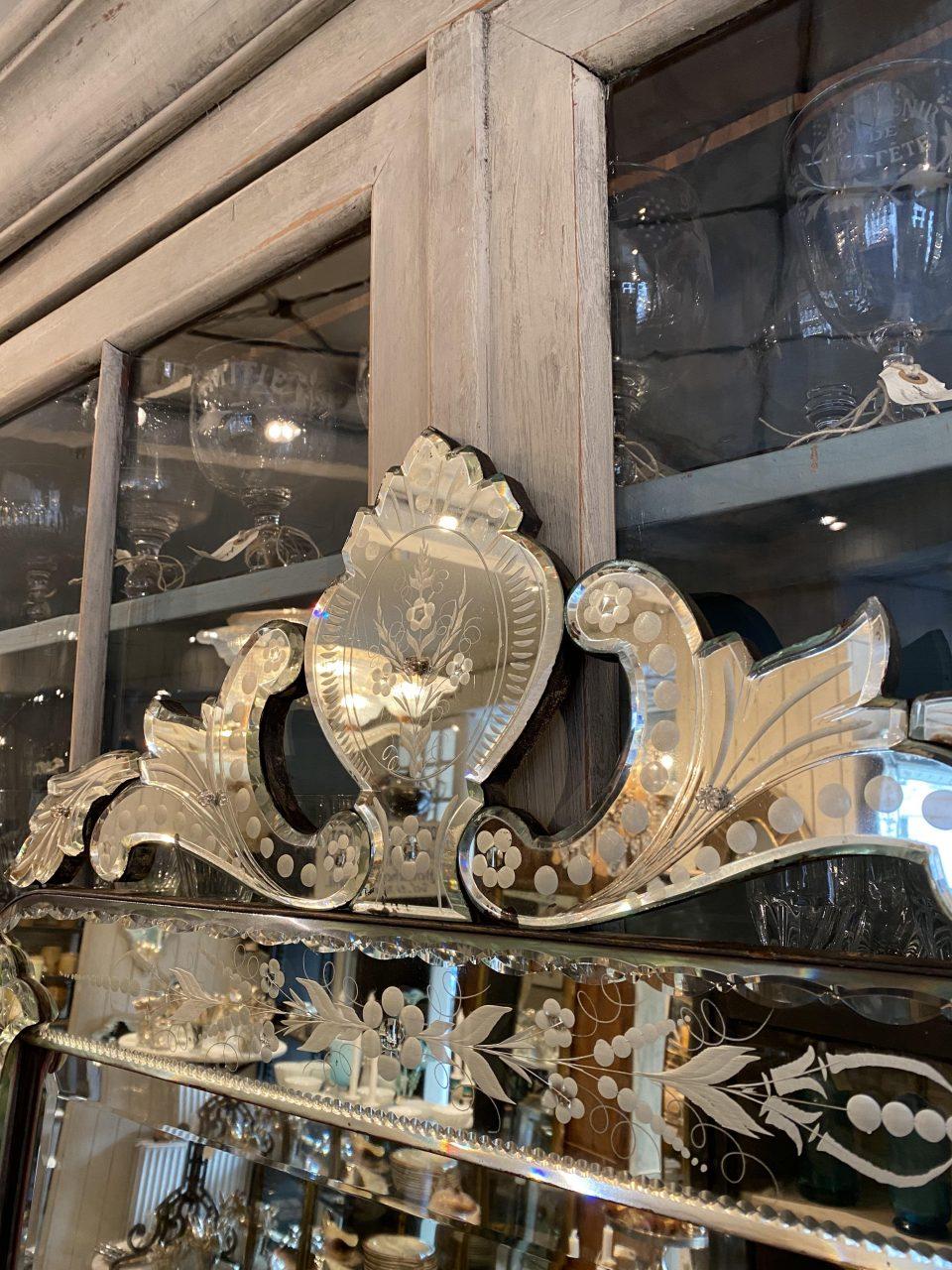Ornate Venetian Mirror, circa 1920s-1940s, France In Good Condition In Copenhagen K, DK