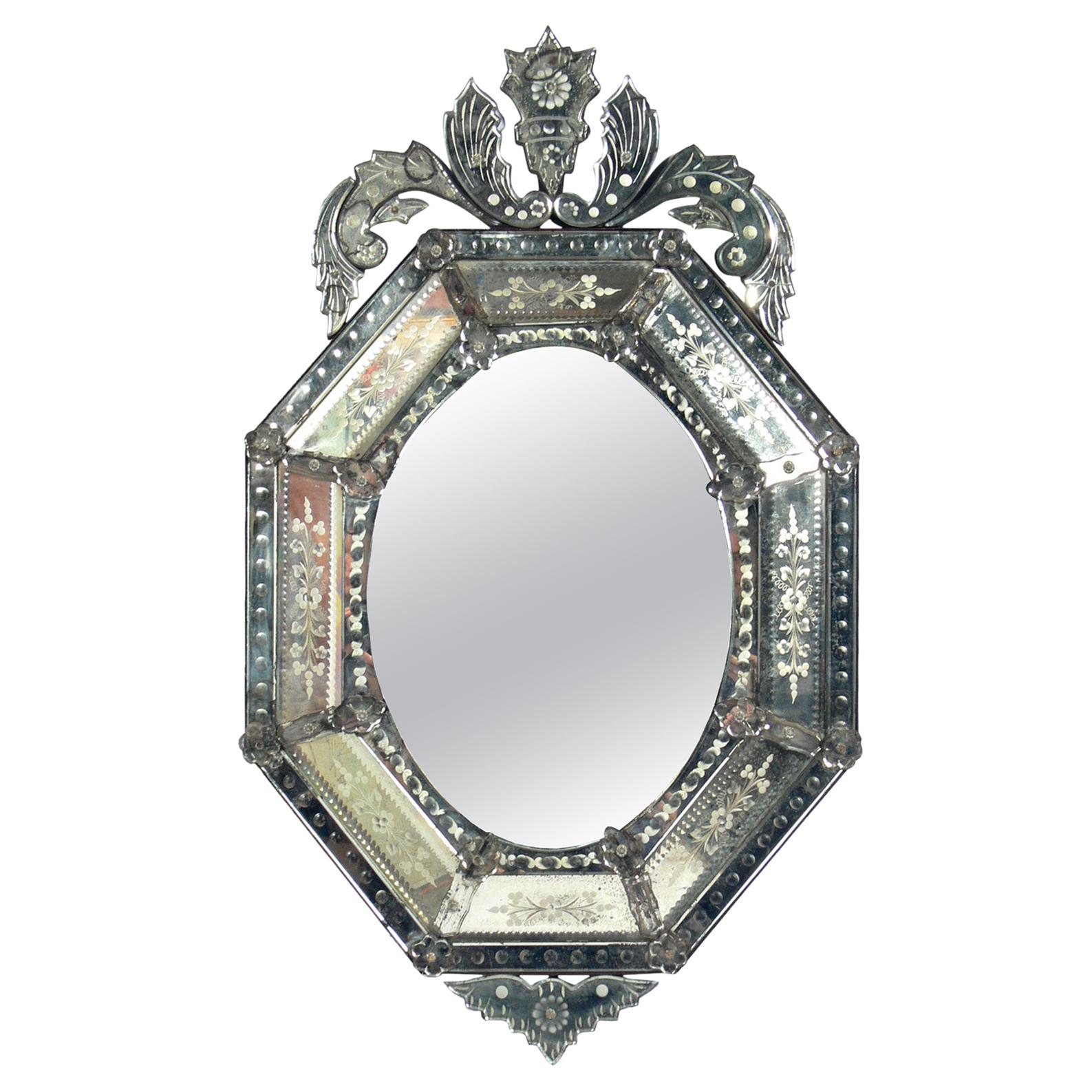 Ornate Venetian Mirror, circa 1940s
