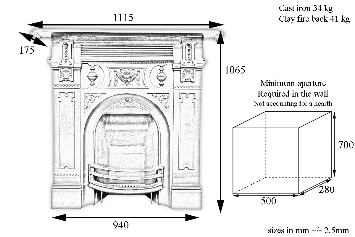 victorian style electric fireplace