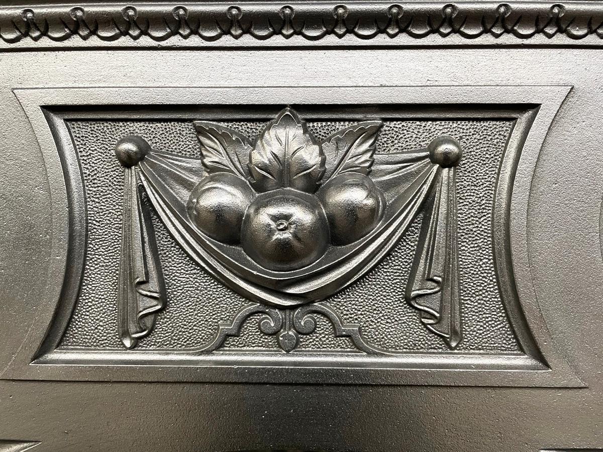 19th Century Ornate Victorian cast iron combination fireplace