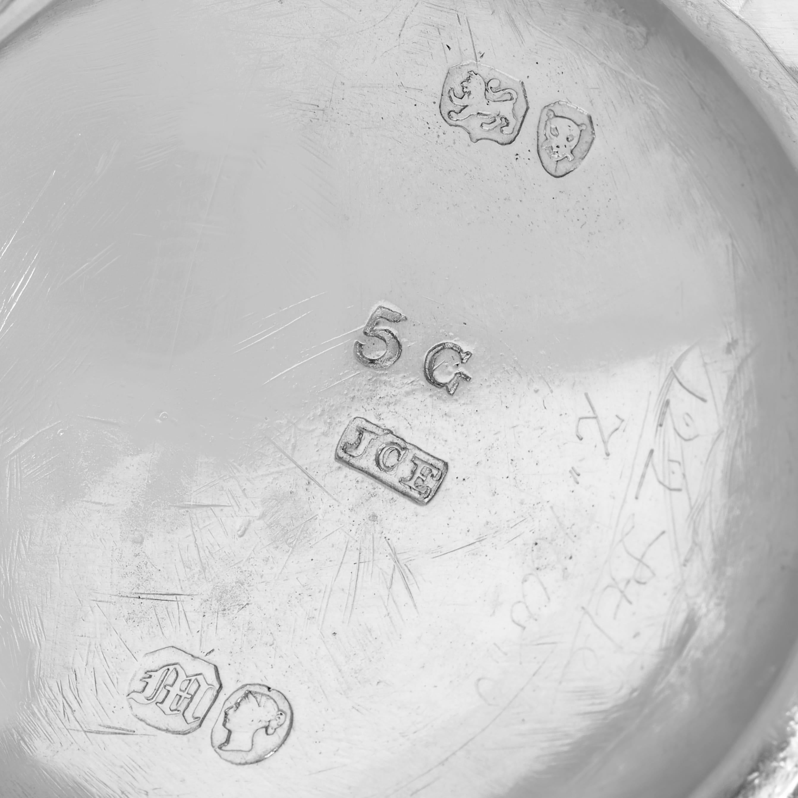 Mid-19th Century Charming 1847 Victorian Sterling Silver Child’s Mug by J.C. Edington For Sale