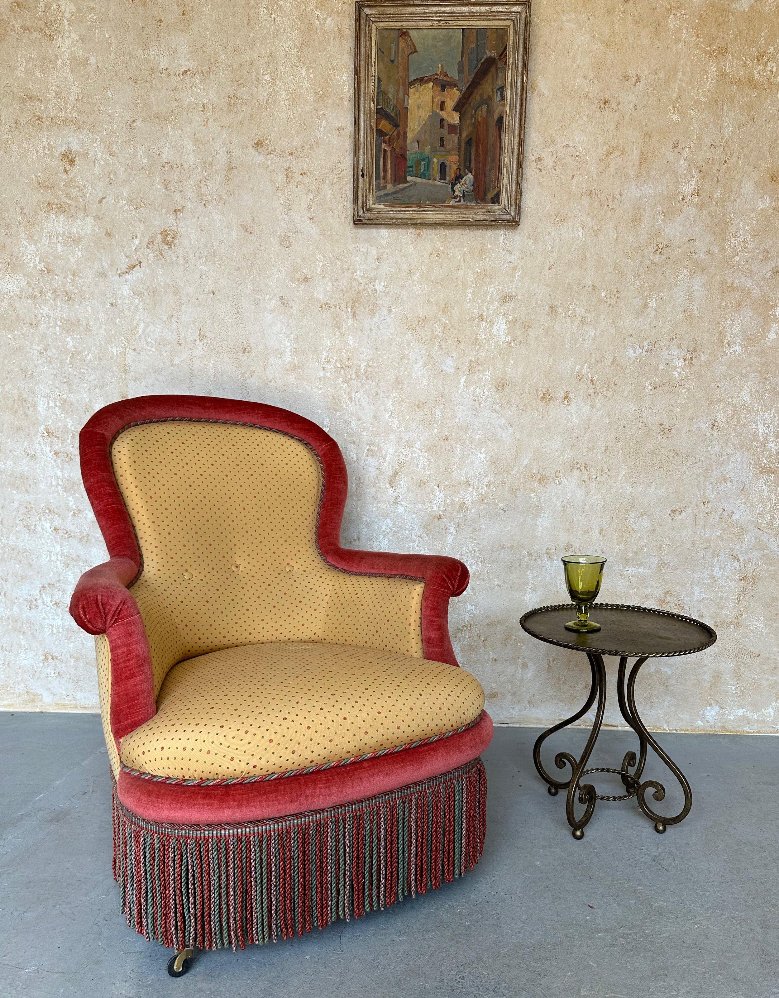 Ornate Vintage 1950s Spanish Iron Drinks Table 5