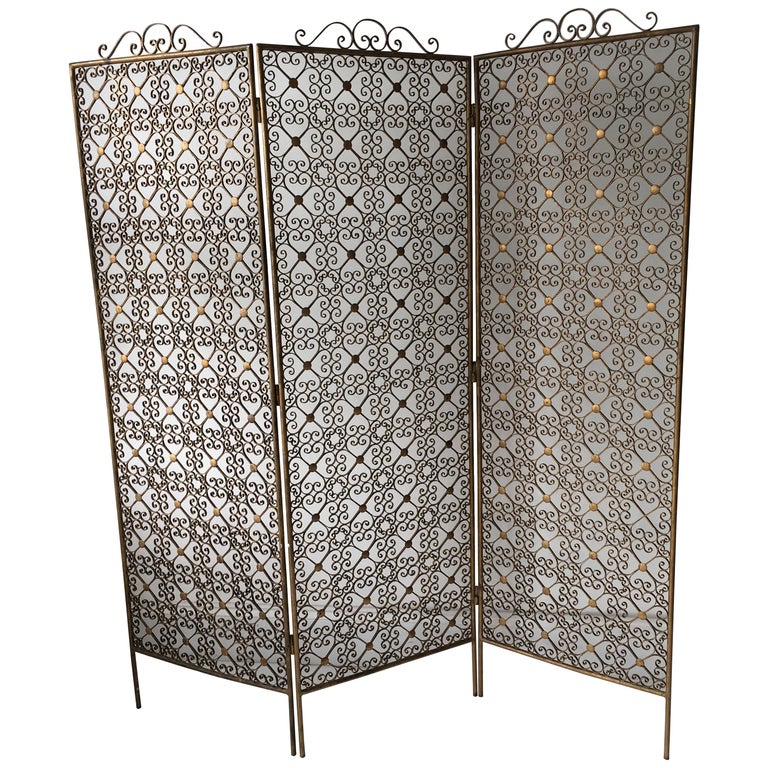 Ornate Vintage Room Divider, Screen at 1stDibs