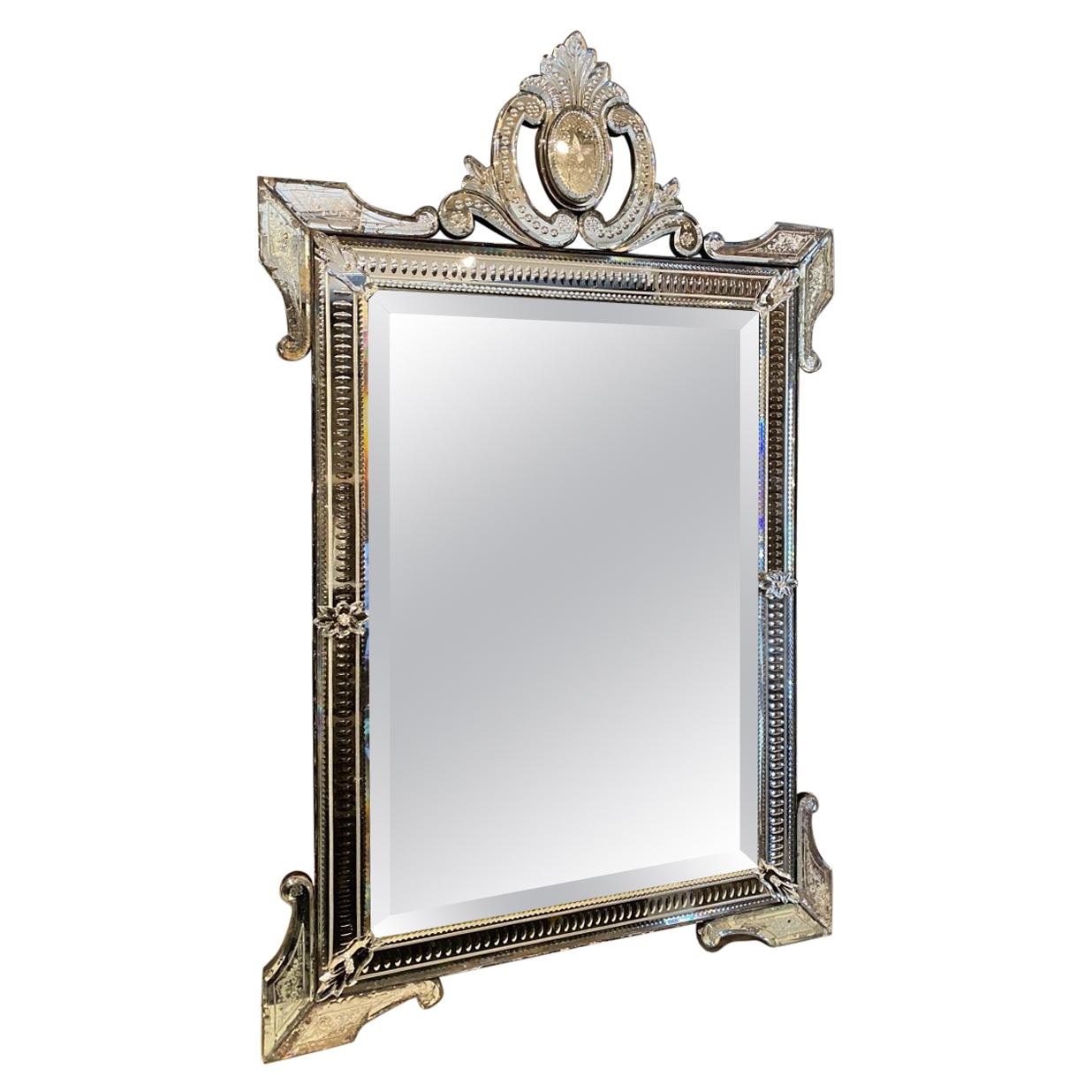 Ornate Vintage Venetian Mirror, circa 1920s-1930s, France