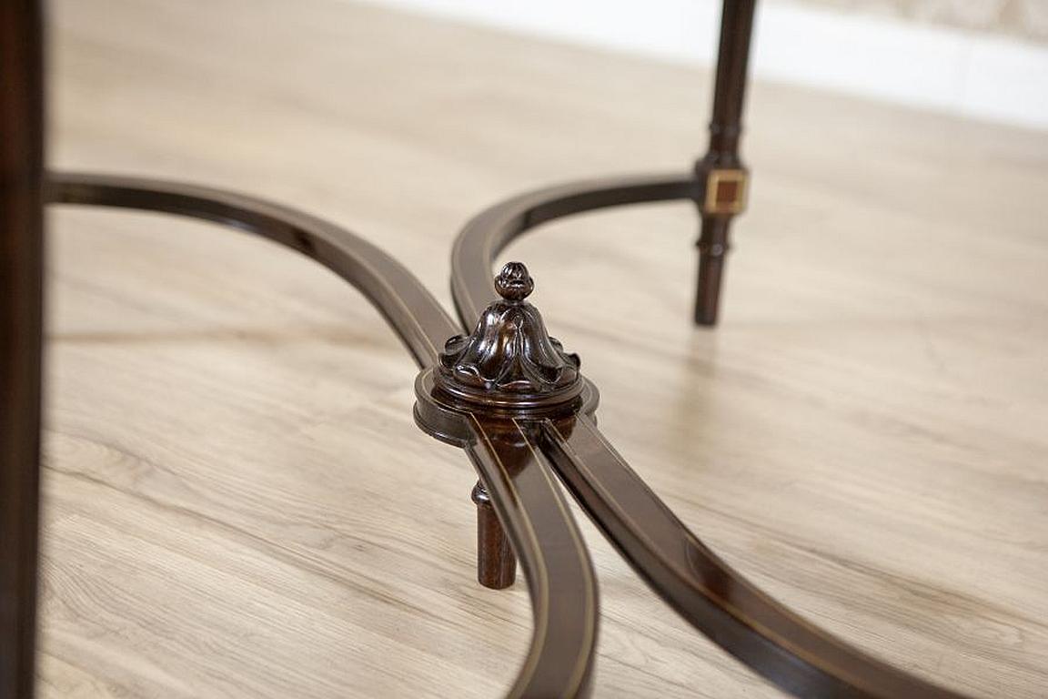 Ornate Walnut Dining Table From the Mid. 20th Century in the English Style 2
