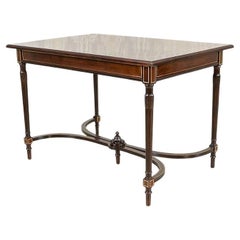 Ornate Walnut Dining Table From the Mid. 20th Century in the English Style