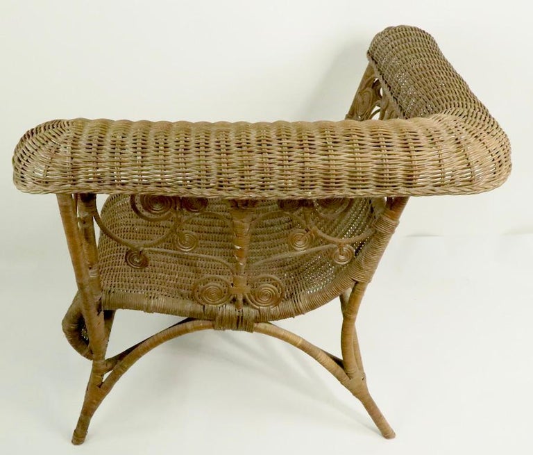 Ornate Wicker Corner Chair at 1stDibs ornate wicker chair