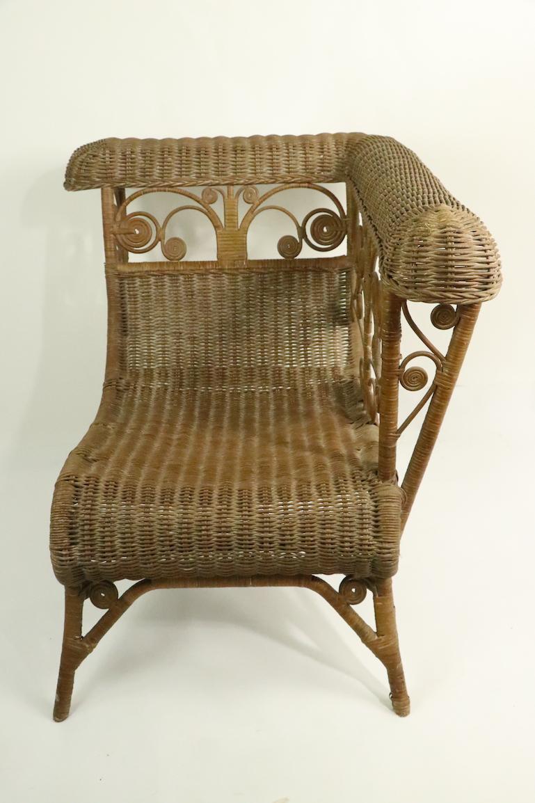 ornate wicker chair