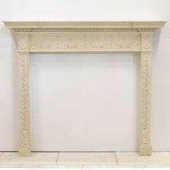 Ornate Wooden Regency Style Fireplace Surround