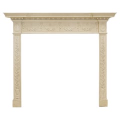 Ornate Wooden Regency Style Fireplace Surround