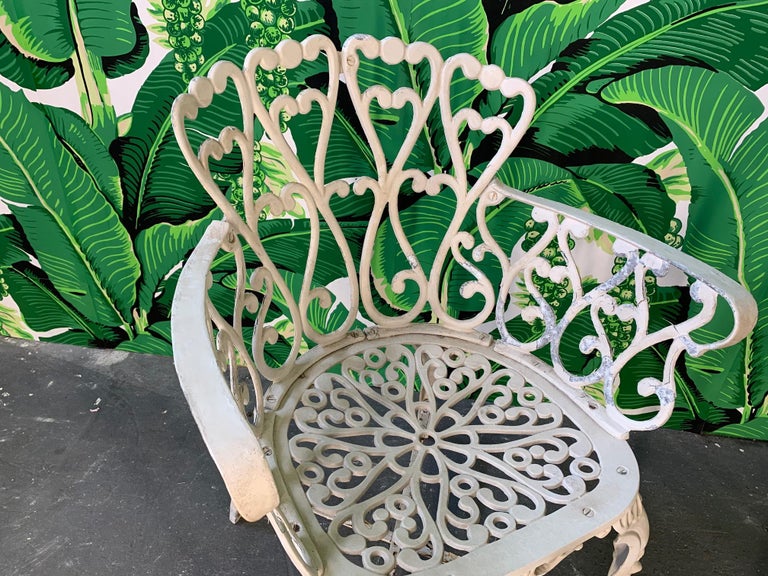 Ornate Wrought Iron Bistro Patio Set at 1stDibs wrought iron bistro set
