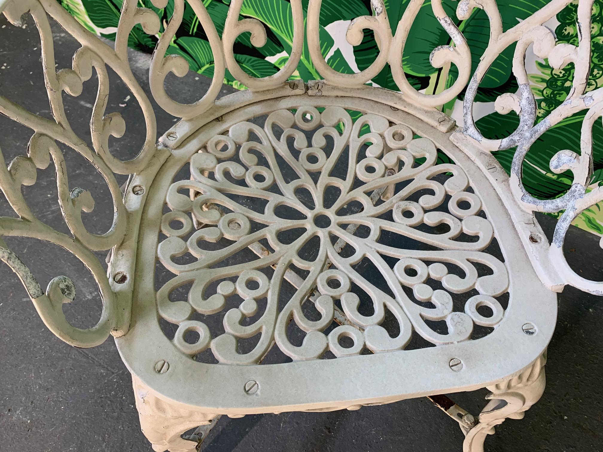 Ornate Wrought Iron Bistro Patio Set 2