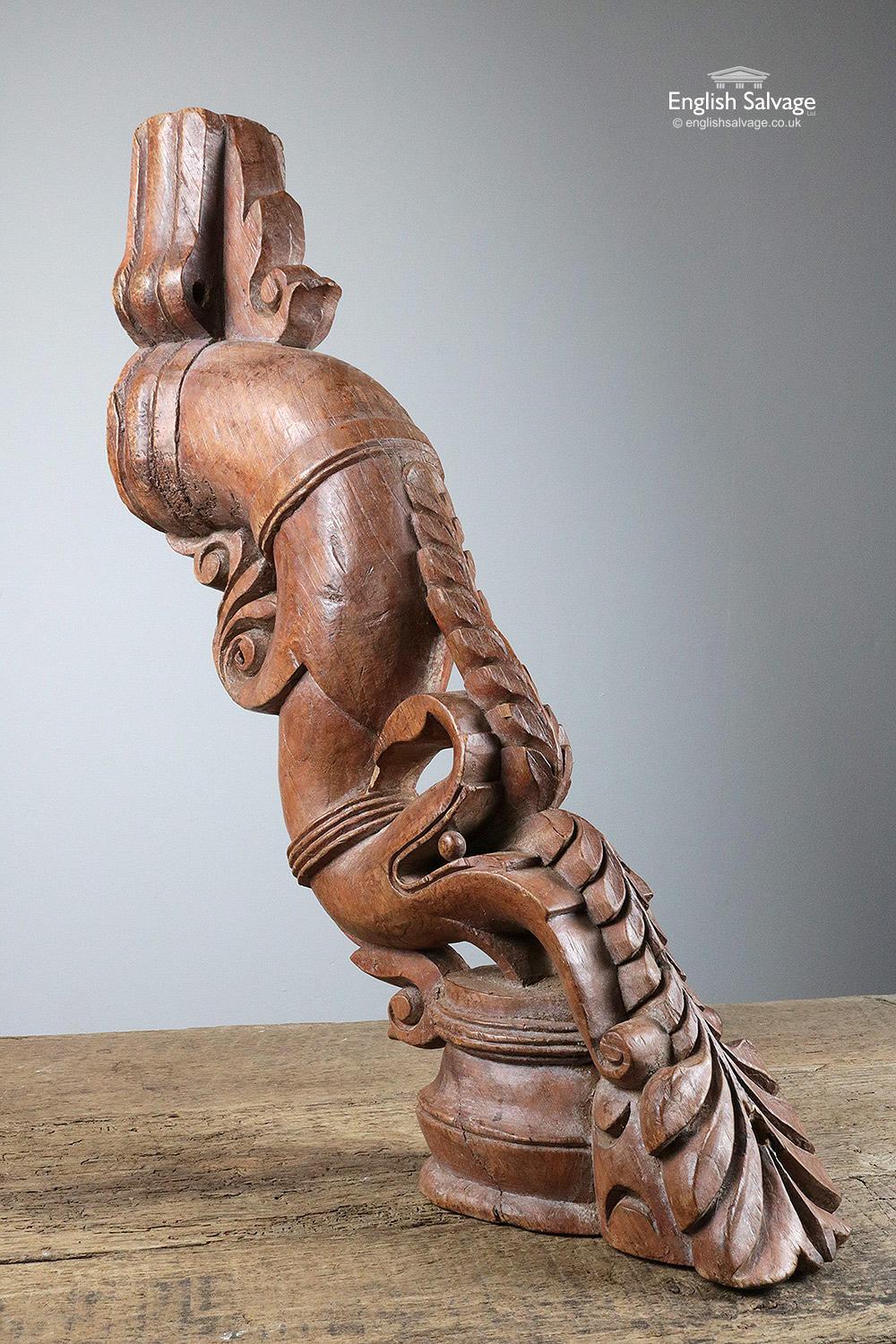 Hardwood Ornately Carved Teak Corbels, 20th Century For Sale
