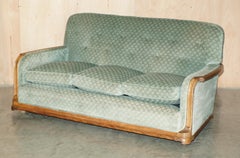 ORNATELY HANDgeschnitzter WALNUT ART DECO CIRCA 1920er Jahre ANTIQUE SOFA & ARMCHAIR SUITE
