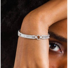 3.80ct Baguette Diamond Tennis Bracelet