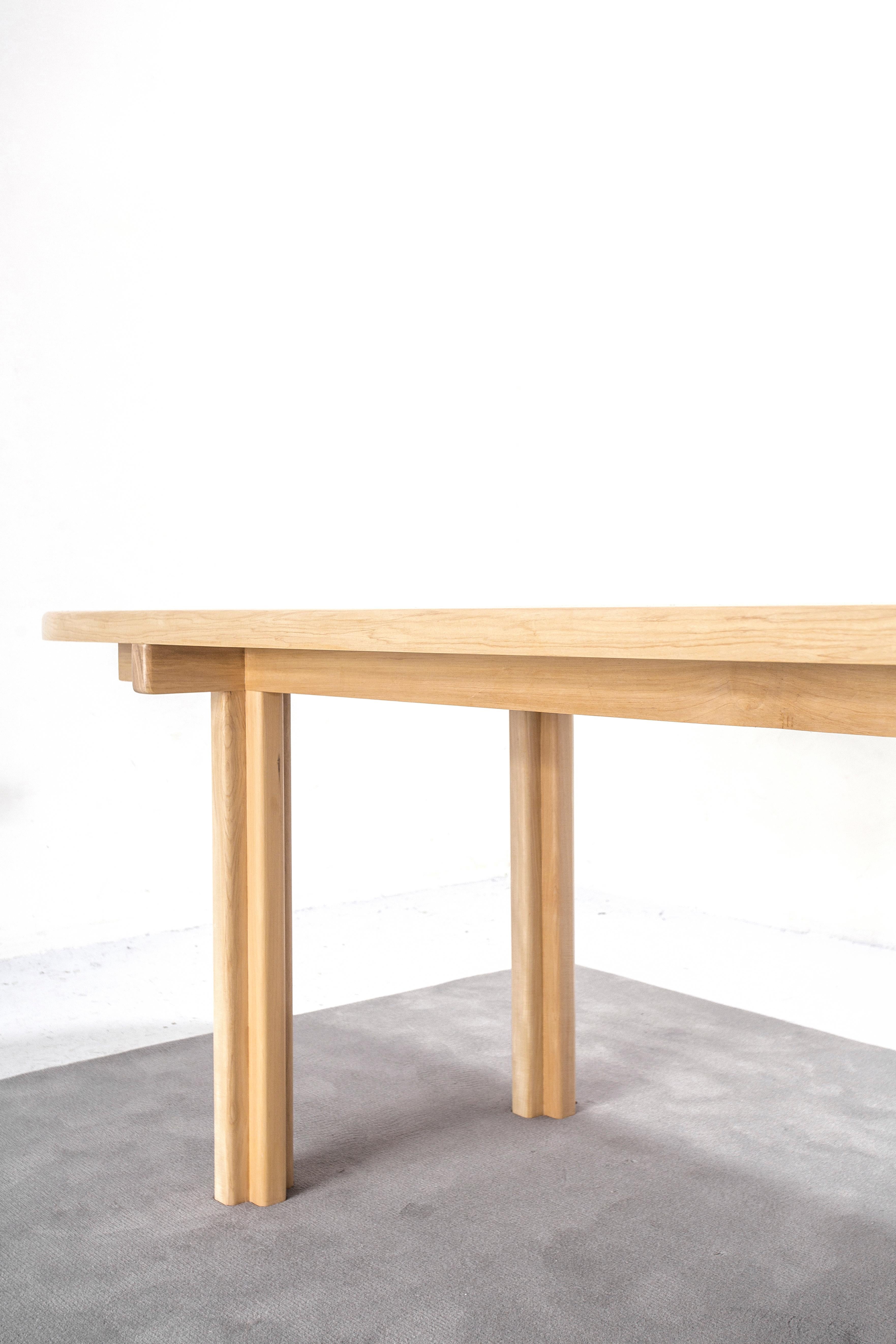 Wood Orno Dining Table by Ries For Sale