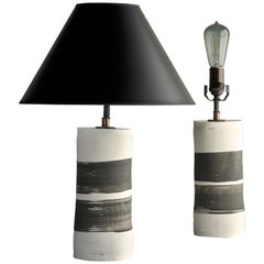 Ornos Lamp, Ceramic Sculptural Table Lamp by Dumais Made