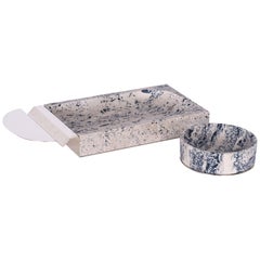 Oro Bianco Marble Rectangular Accessory in White for Portego