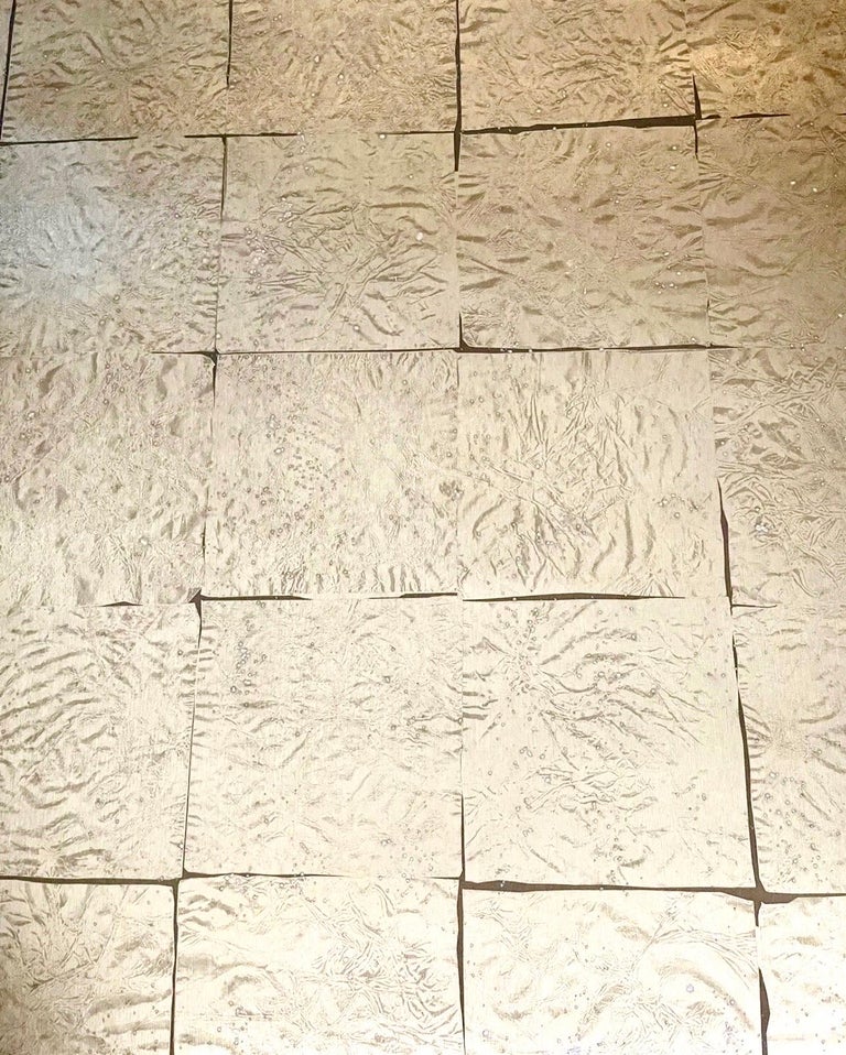 Oro Caldo Antiqued Gold Leaf Wallcovering, Winfield Designs, Gilded Age