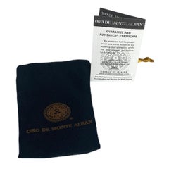 Oro de Monte Alban 14k Gold and Turquoise Bracelet.