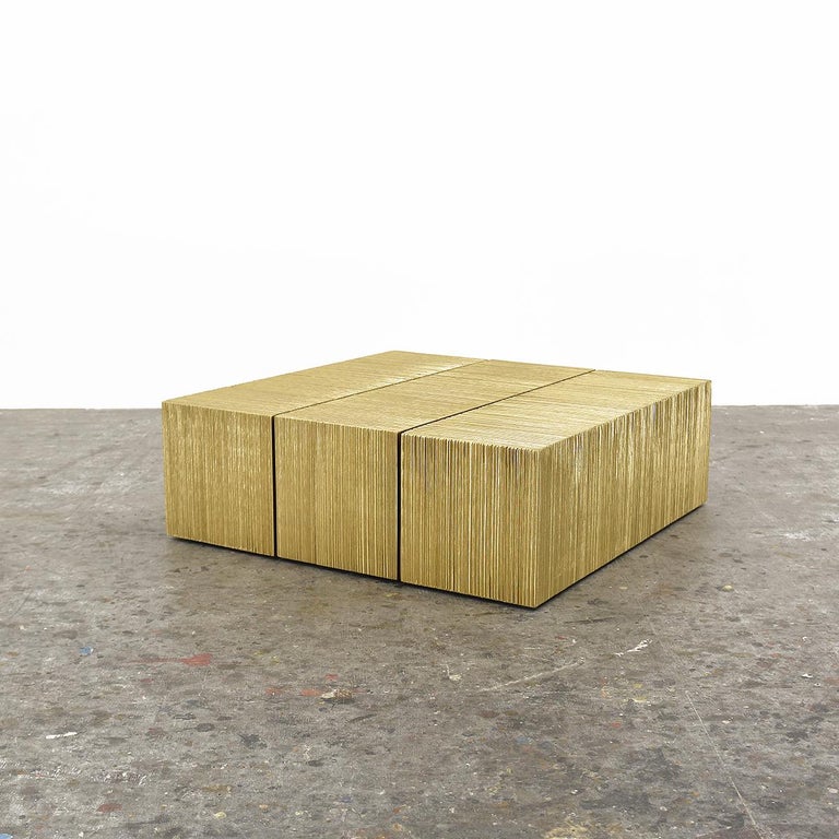 ORO - OT1 side table by John Eric Byers
ORO Collection
Dimensions: W38 x D38 x H51cm
Materials: Maple Hardwood + Gold Metallic Lacquer 

Hand Shaped + Hand Textured + Hollow Core Stacked Lamination 

John Eric Byers creates geometrically
