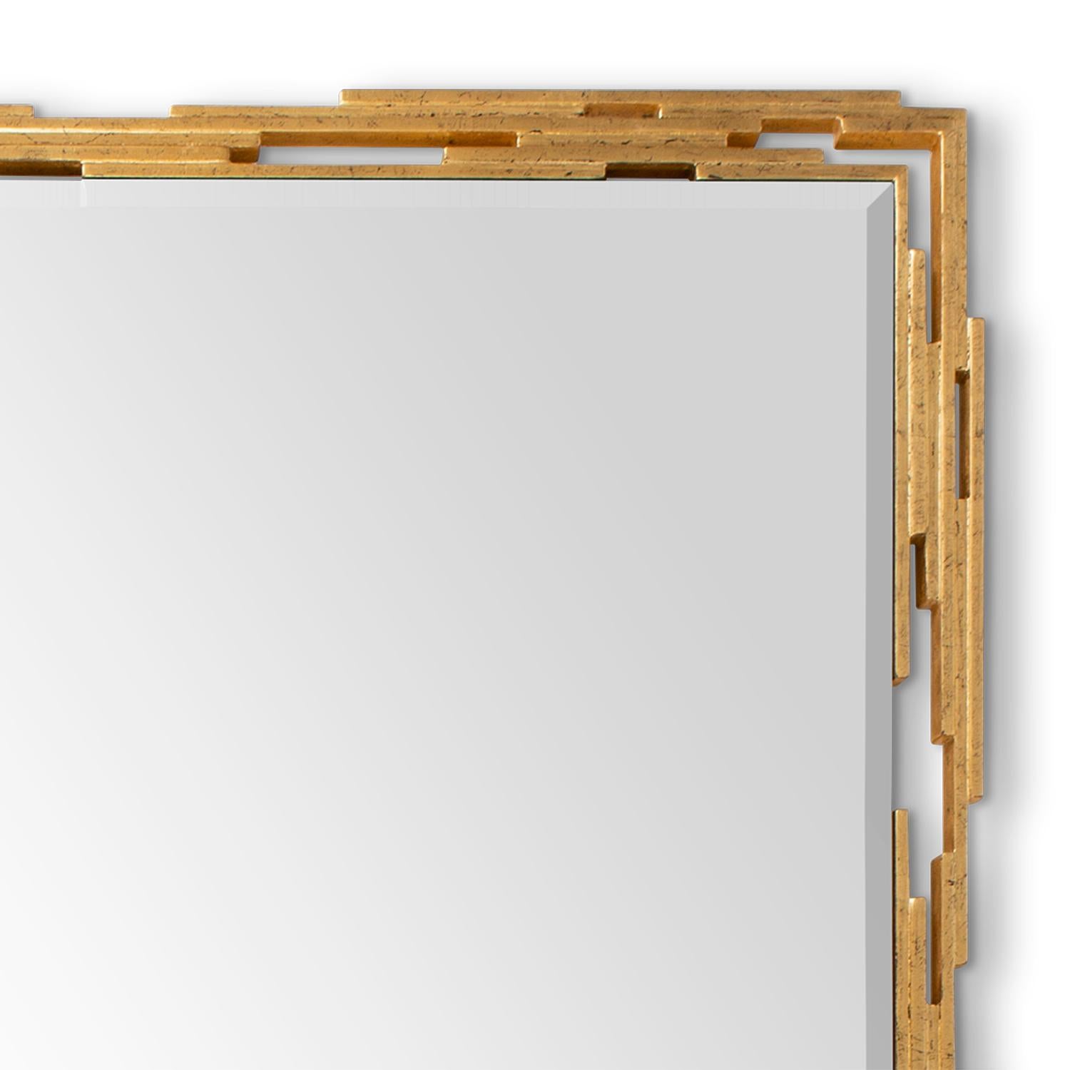 Beveled Oro Rods Mirror For Sale
