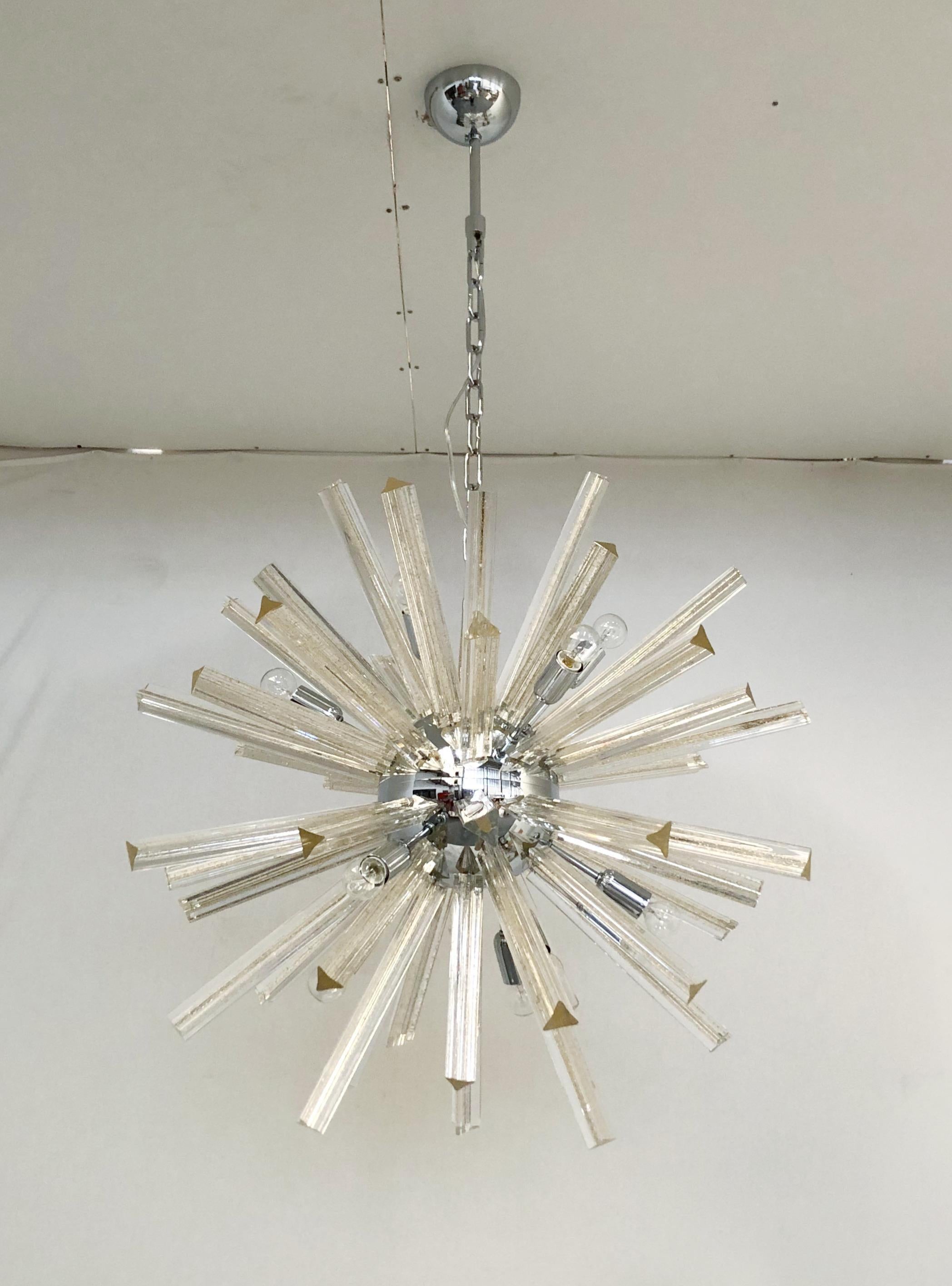 Italiano Lampadario Oro Sputnik di Fabio Ltd in vendita