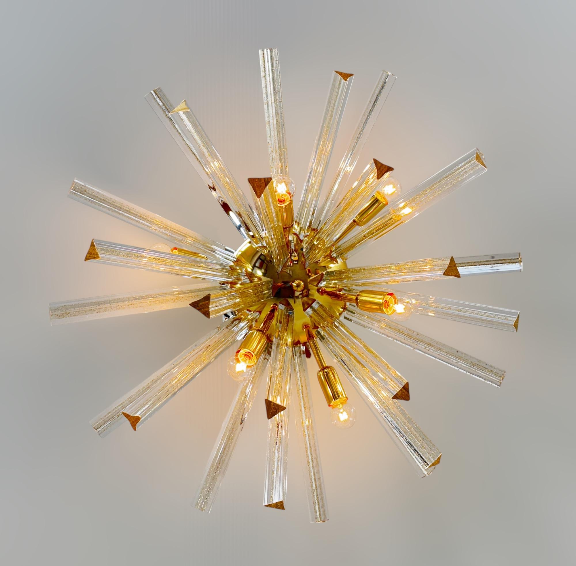 Oro Sputnik Flush Mount by Fabio Ltd in vendita 2