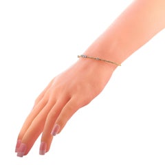 Oro Trend 18 Karat Rose and White Gold 0.15 Carat Diamond Bangle Bracelet