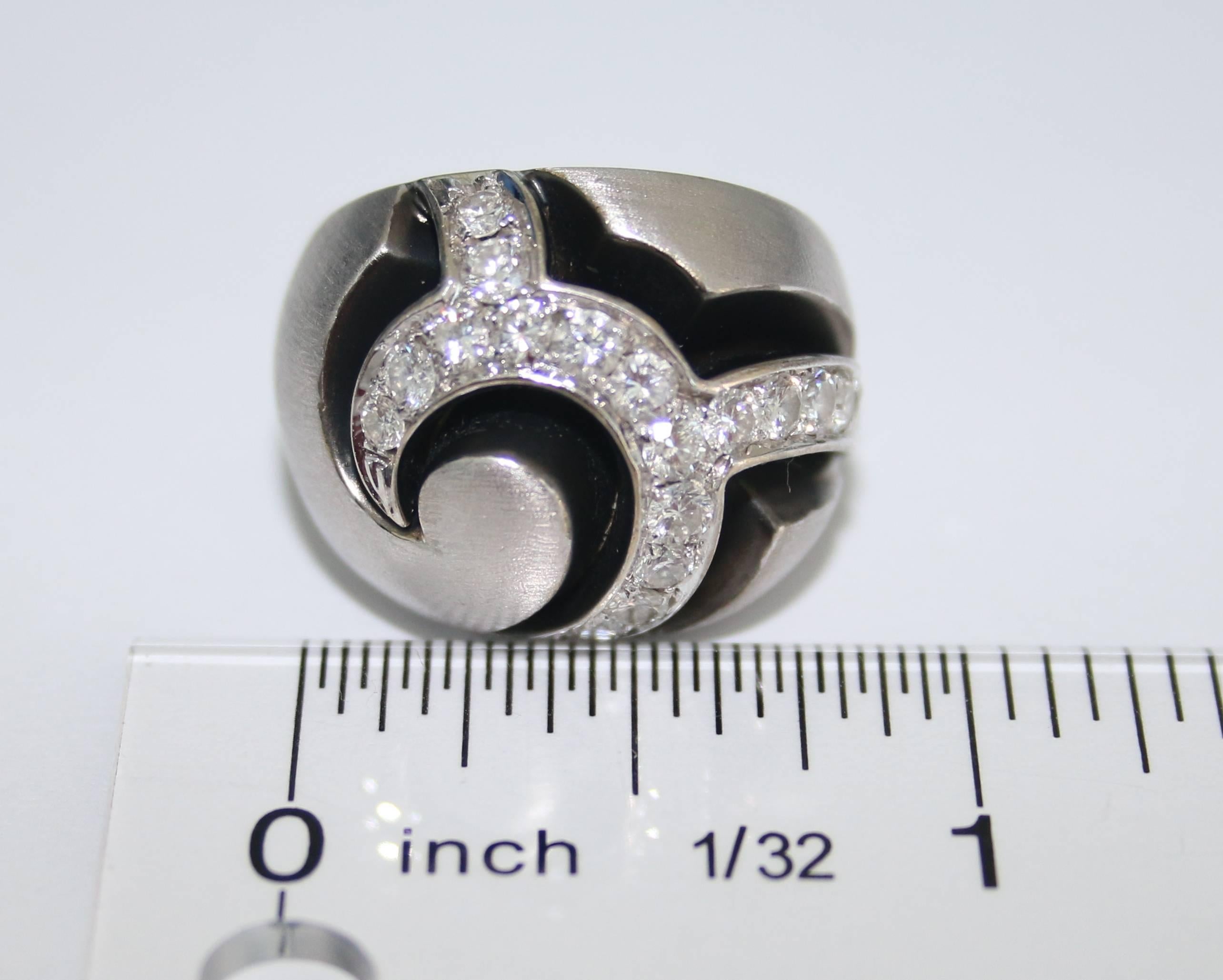 Oro Trend 4.00 Carat Diamond Gold Earrings Ring Pendant Four-Piece Set For Sale 2