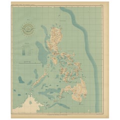 Orographic Map of the Philippine Islands – Observatorio de Manila, 1899