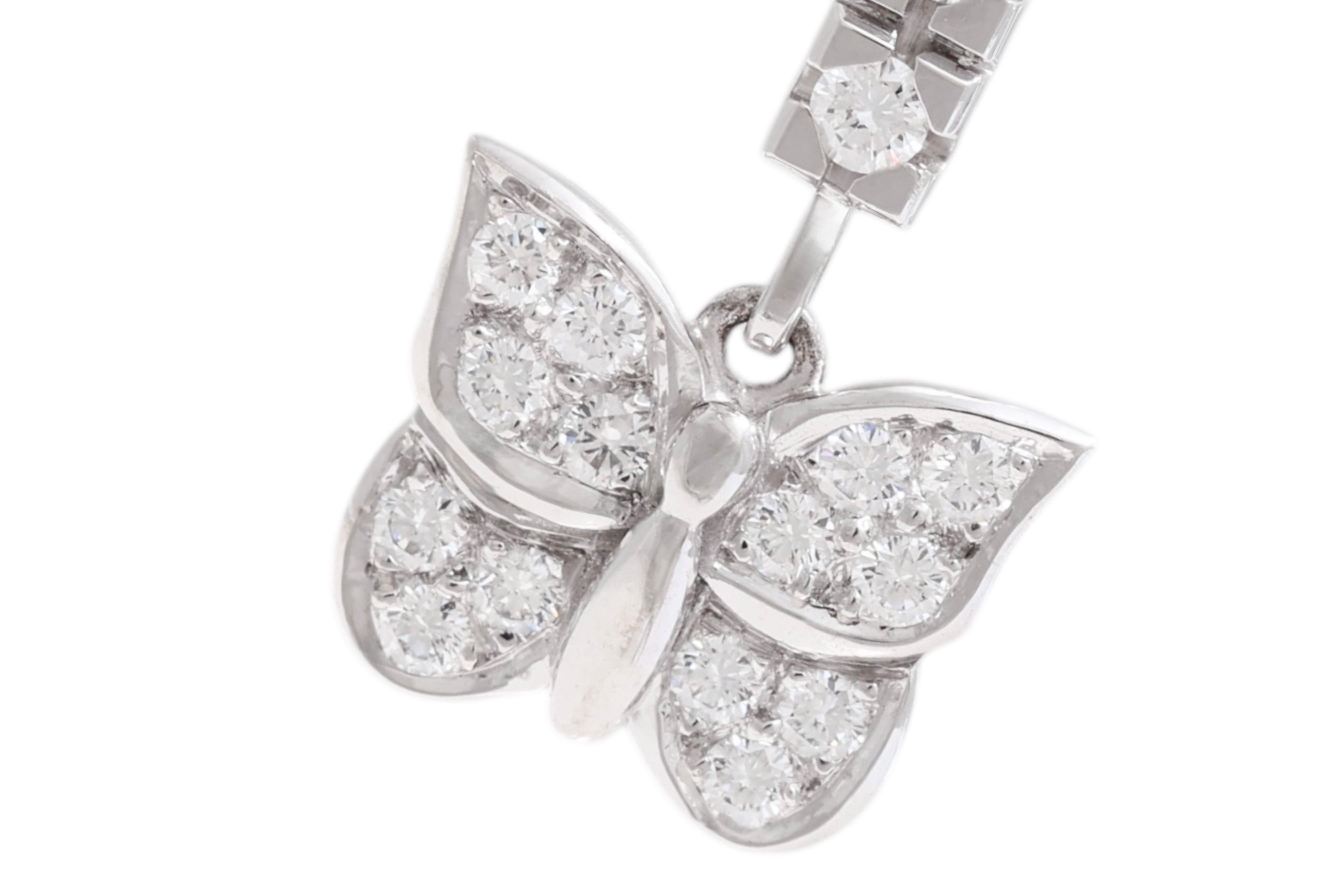 Orologio 18 Kt White Gold Pearl & Diamonds Pendant / Necklace In New Condition For Sale In Antwerp, BE