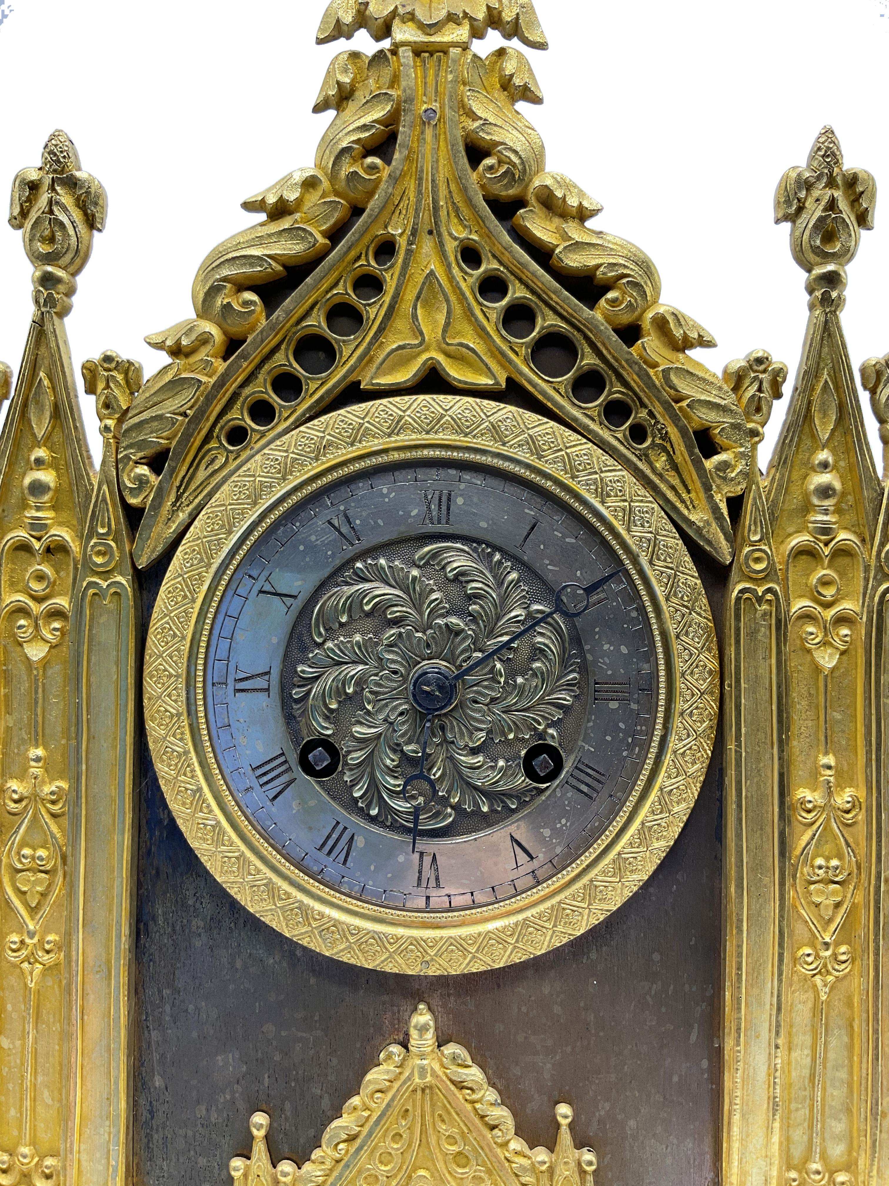 Cathedral clock, France, 19th century In Good Condition For Sale In Spinea, Veneto