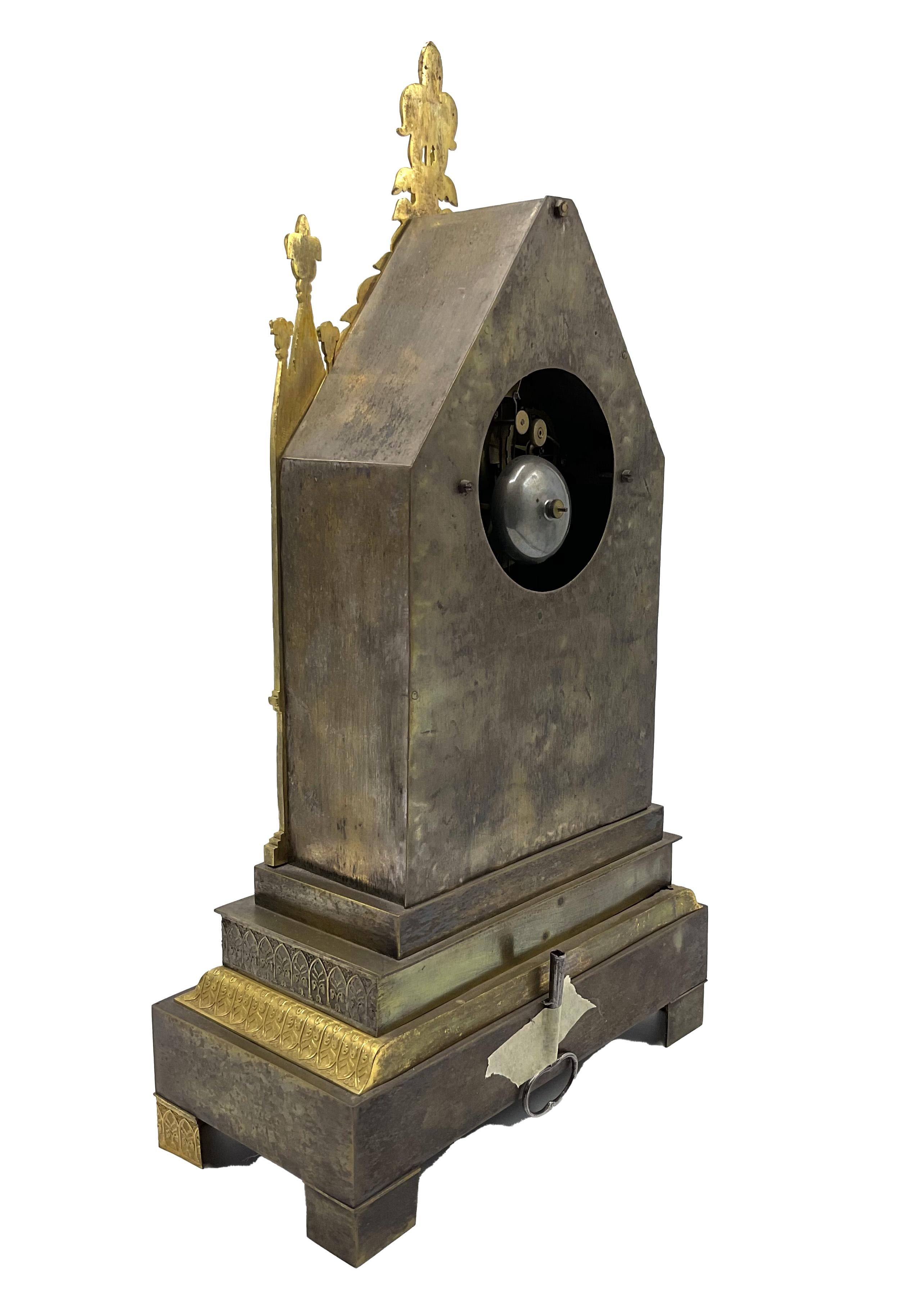 Cathedral clock, France, 19th century For Sale 1