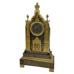 Antique Cathedral clock, France, 19th century