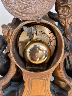 Louis XV-style column clock, "Queen of Versailles," 1970s