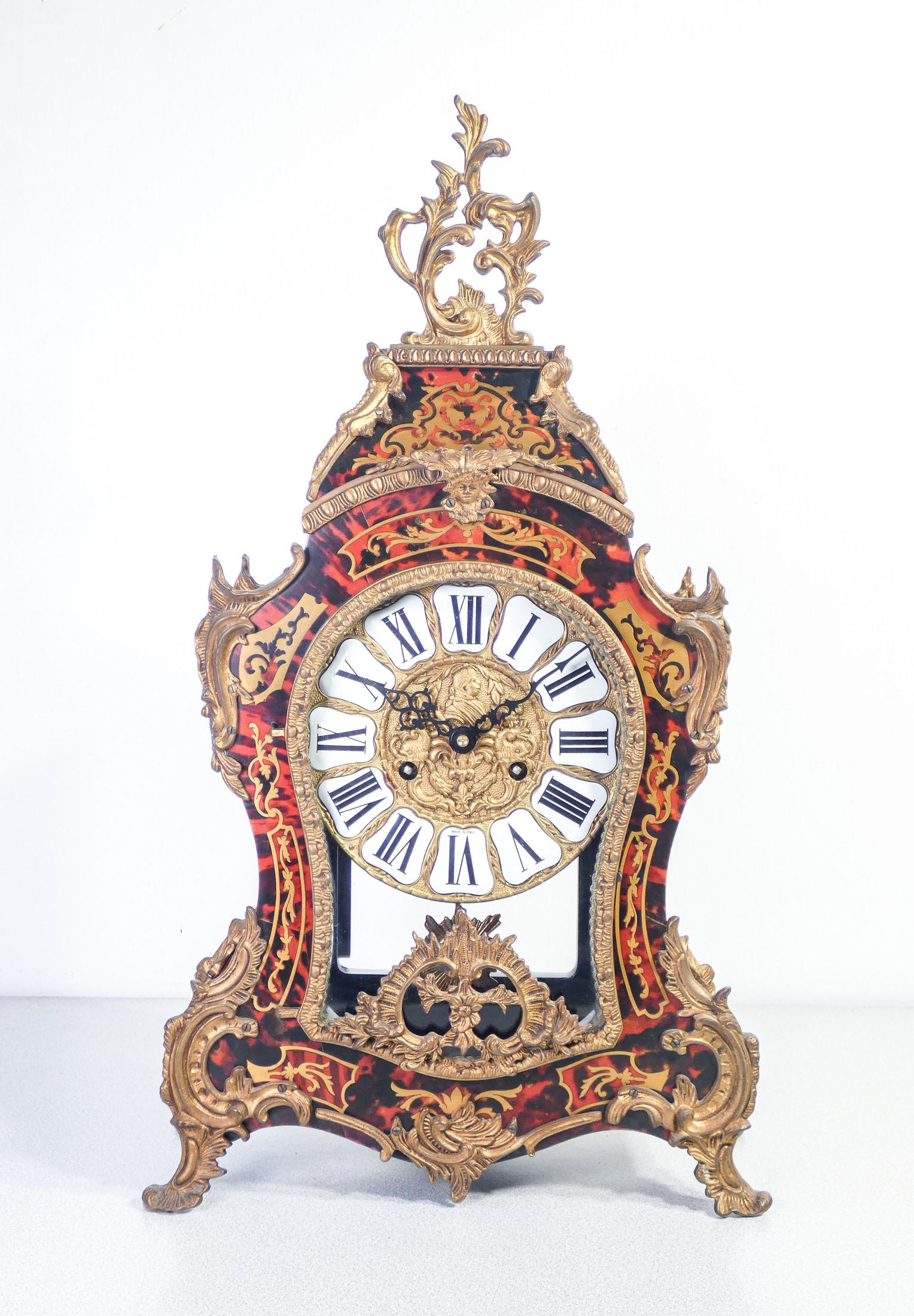Louis XV Louis XIV style Boulle pendulum clock, FHS Franz Hermle Sohn movement