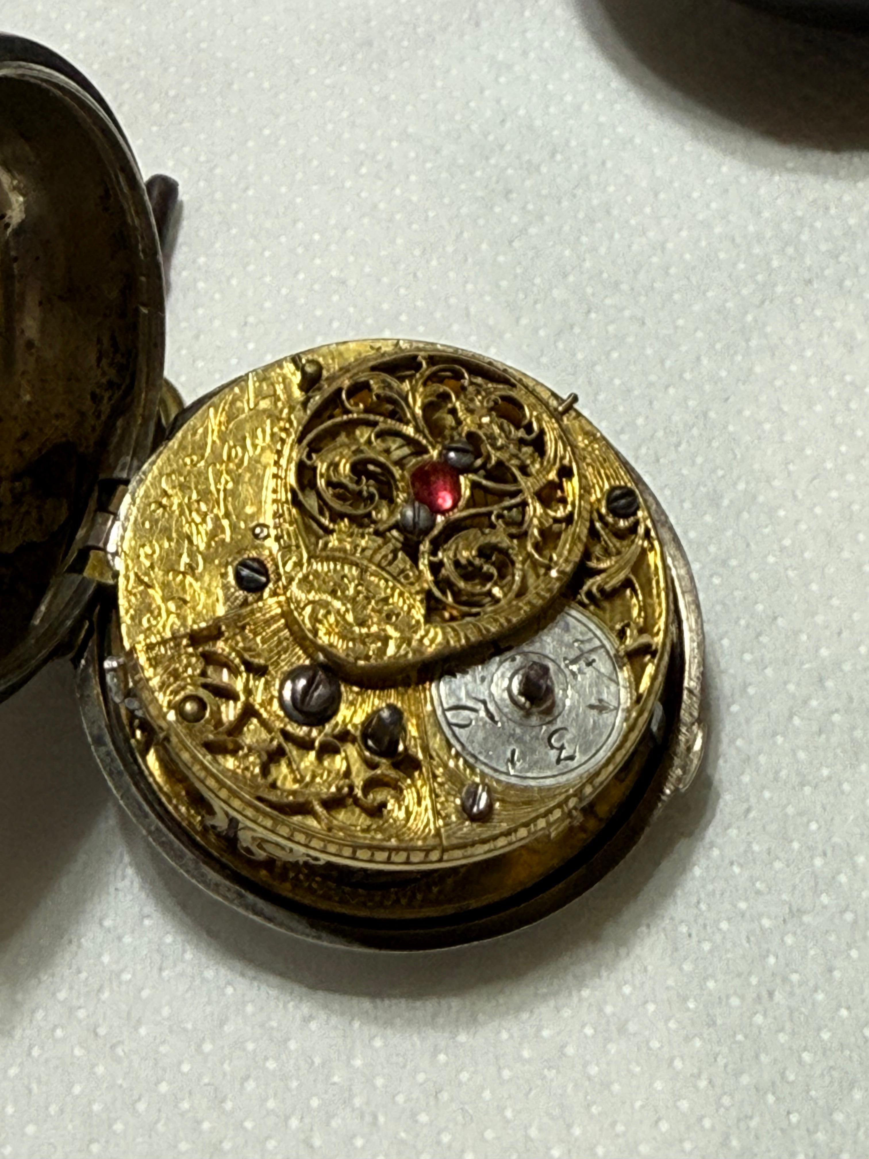 Argent Horloge de voyage en argent 1700 Jean et Michel Vieusseux en vente