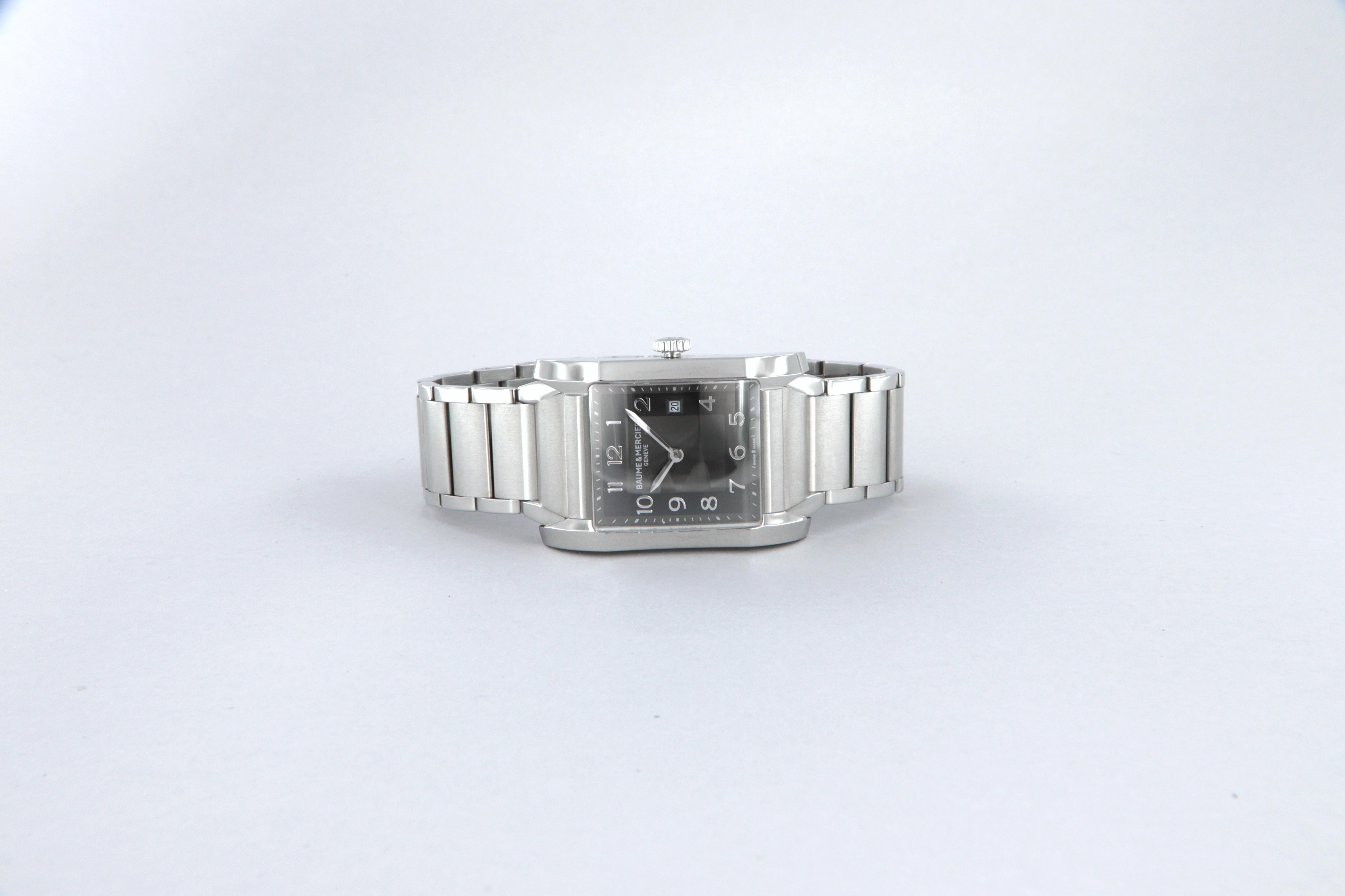 Baume Mercier Montre Hampton à quartz en acier neuve MOA10021 Neuf - En vente à Perugia, IT