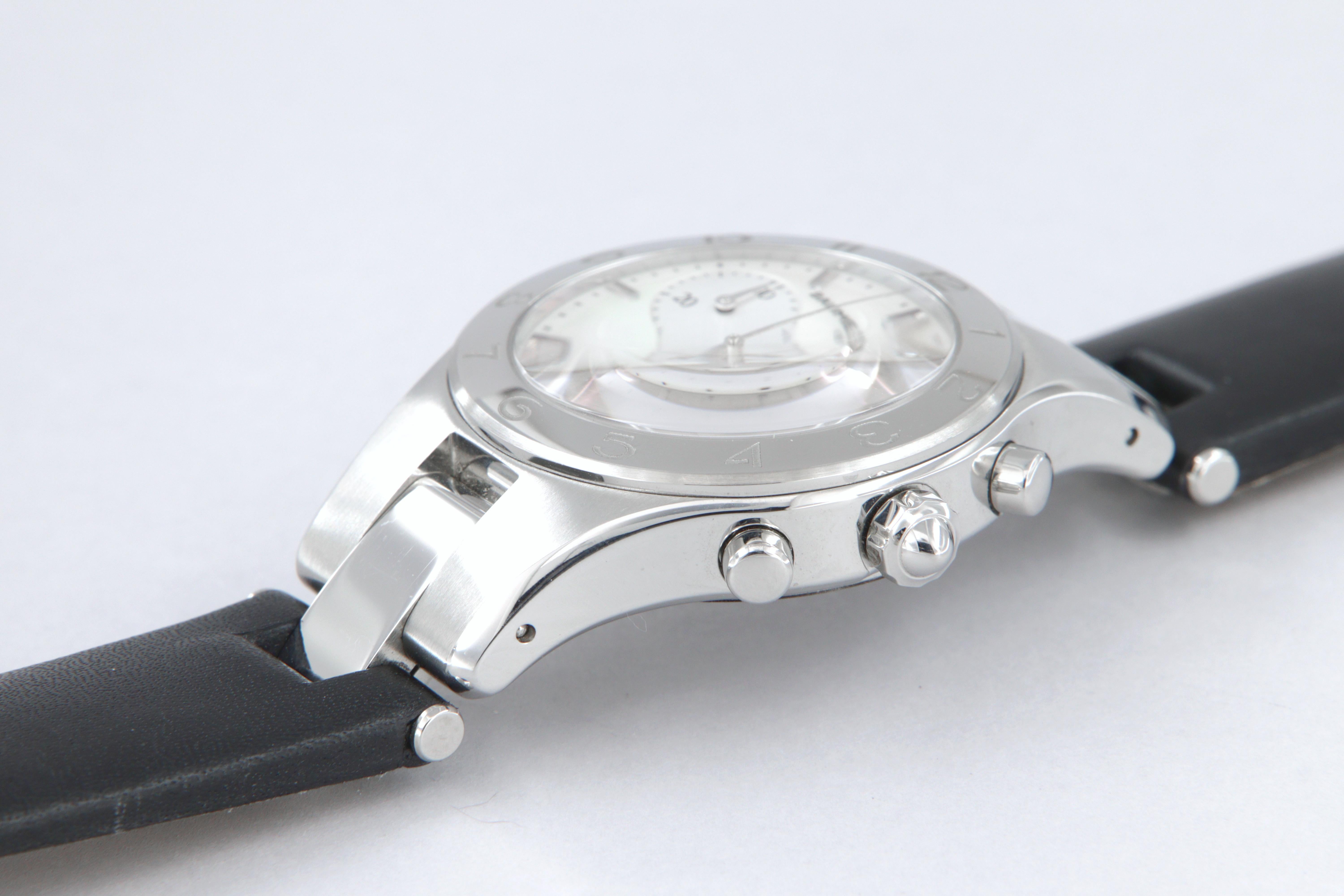 Baume Mercier Linea quartz chronograph steel watch new MOA10012 For Sale 7