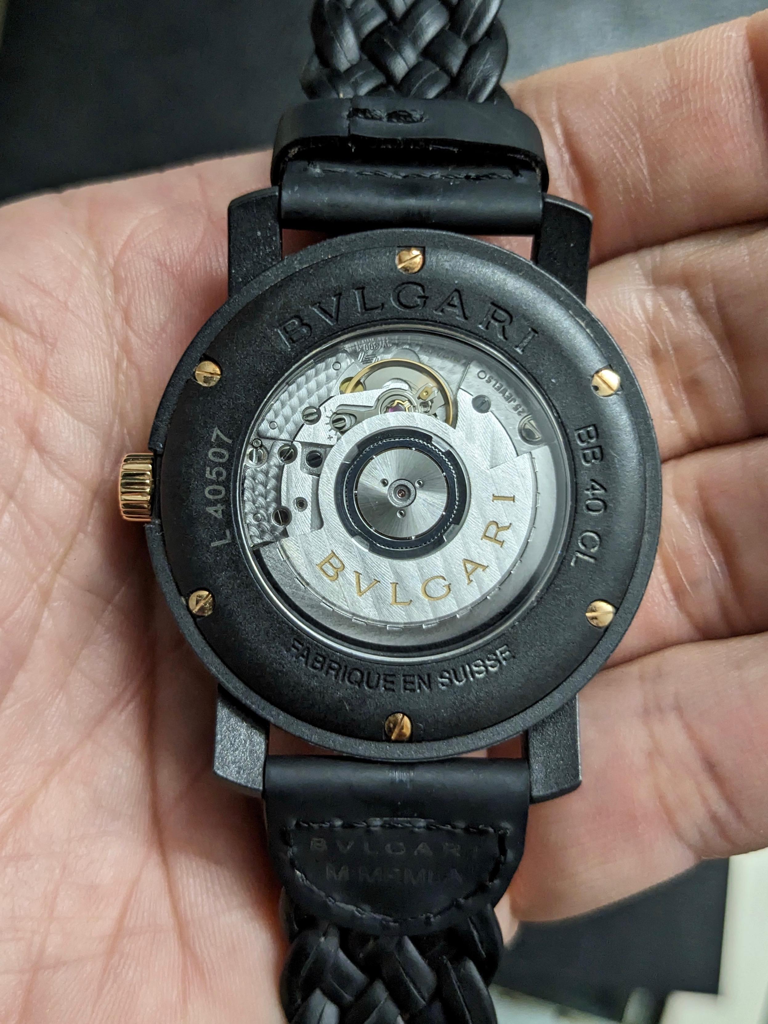 Orologio Bulgari modello Carbongold Via dei Condotti Roma 6